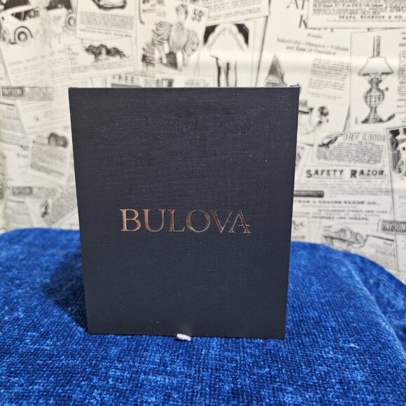 NEW Bulova Men's Modern Black Tone Gold Hands Stainless Steel Date Quartz Watch - Picture 7 of 7